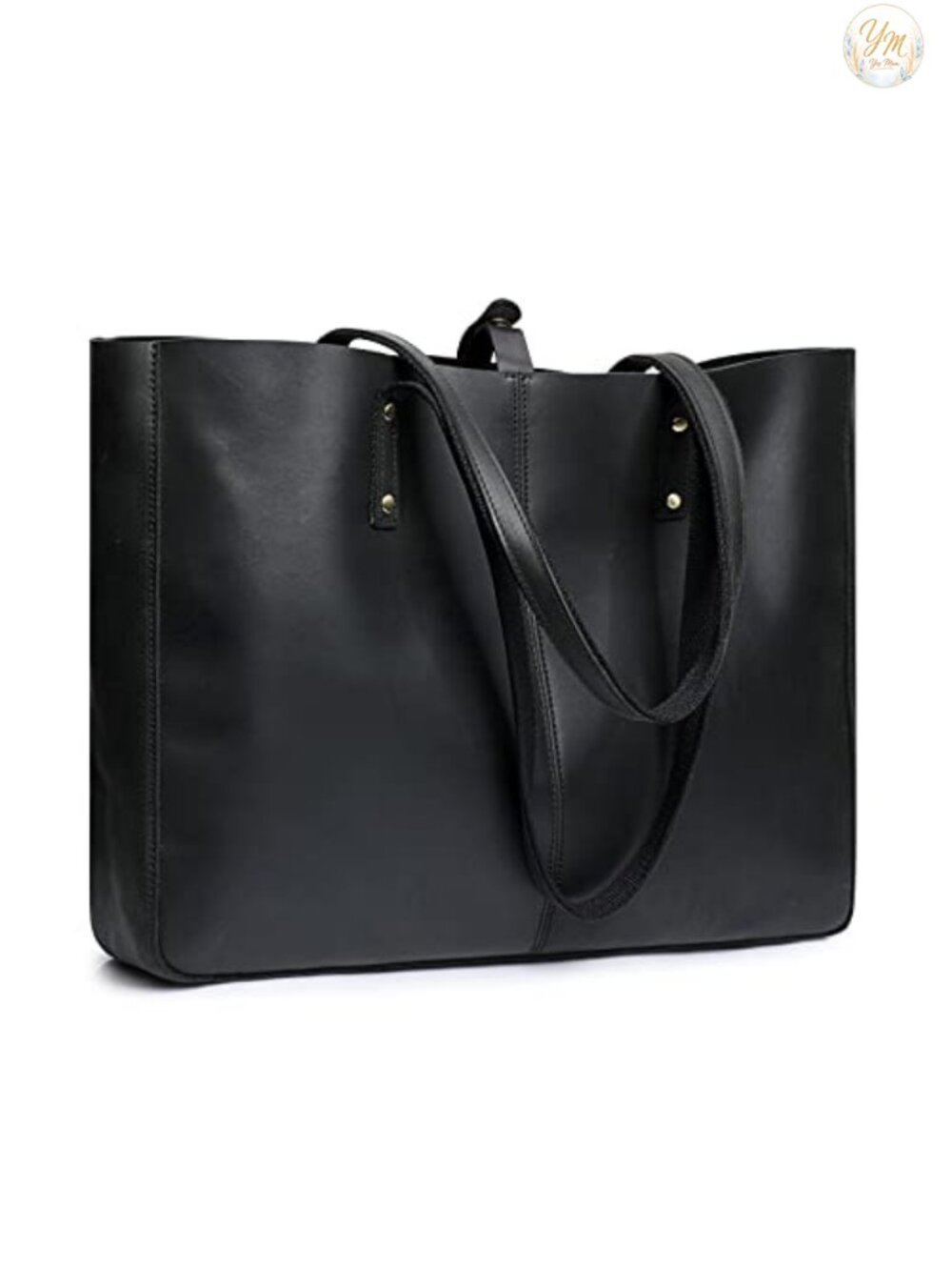 Genuine Leather Large Tote Bag for Women Work Handbag Laptop Shoulder Purse